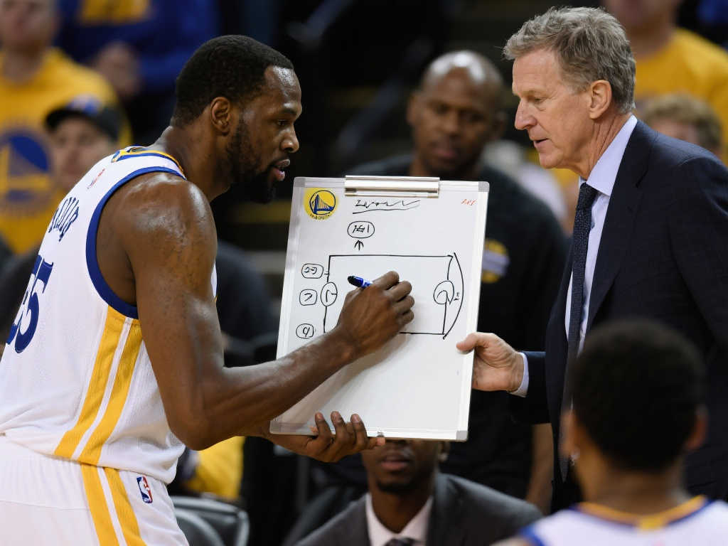 [流言板]绿军师出招！追梦格林暂停时化身教练，亲自绘制战术方案